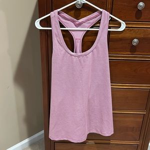 Danskin women’s racerback sleeveless tanktop, XL, great4 running, purple stripes